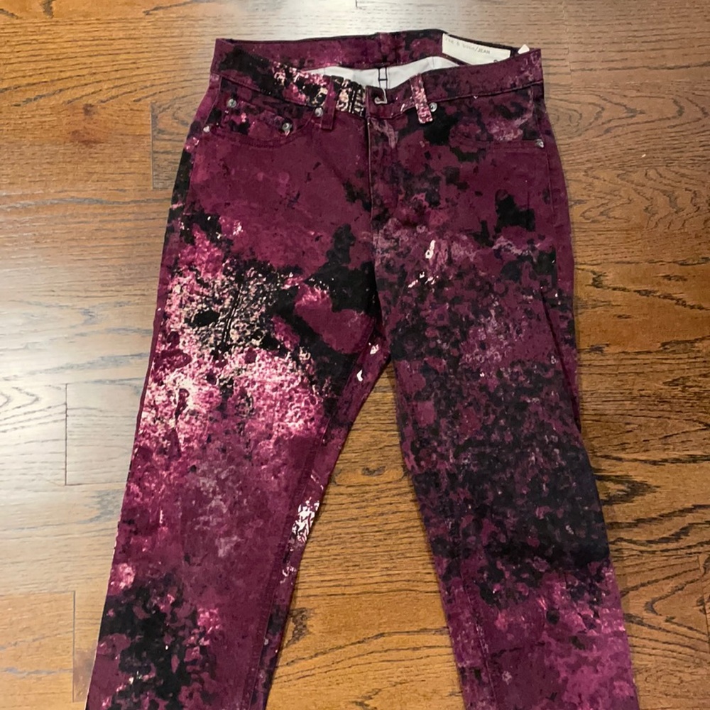 Rag & bone paint splatter jeans